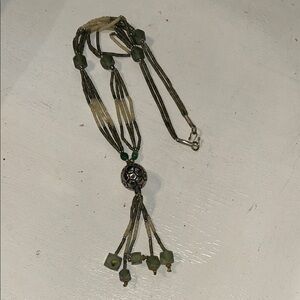 Funky soccer themed Beaded Necklace